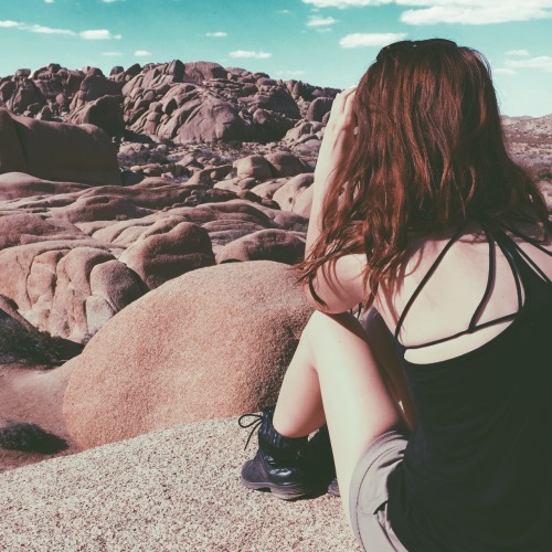 whiskeyandchai: Through Binoculars // Joshua Tree