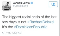 krxs10:  IN CASE YOU HAVENT HEARD YET!!!!! MUST READ !!!!!!Dominican Republic to be ‘Socially Cleaned’ of all Hatians/Dark Skinned Dominicans in two daysIn two days about a quarter of a million people will be made stateless. They will have no homes,