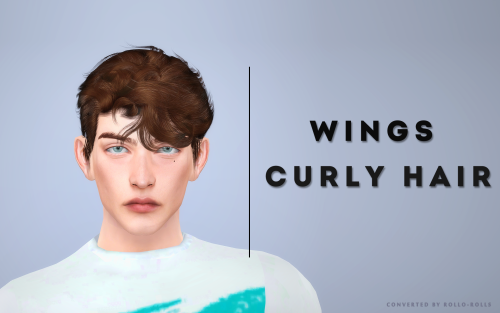 rollo-rolls:Wings Male Curly Hair:polycount: 20,5kcustom thumbnailoriginal xDOWNLOAD MALE CURLY HAIR