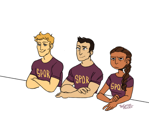 thecottonproject:Reyna: “Are they… always like this?”Jason: “Yhep.”Reyna: “And they’re in charge.”Ja