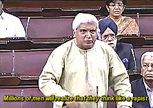 persie-official:Member of Parliament Javed Akhtar speaks about the BBC documentary India’s Daughter in Rajya Sabha.