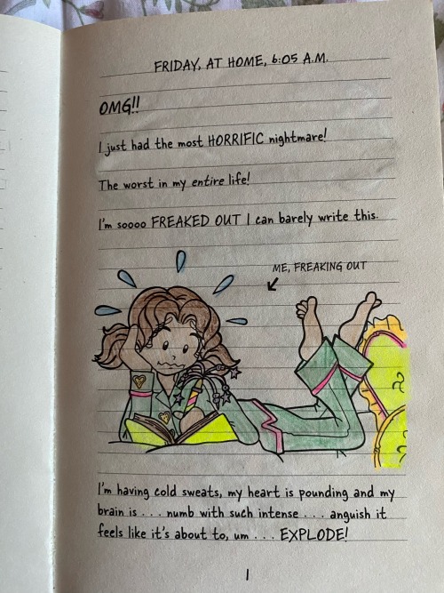 My 7yo Self Was To Iconic To Not Paint The Drawings In The Dork Diaries