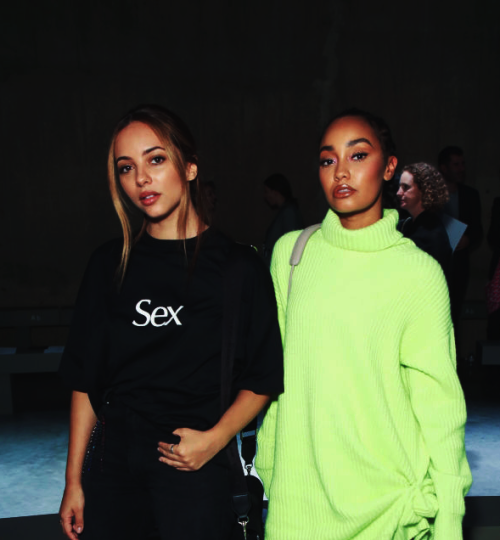 perriehoran: Jade and Leigh attend Christopher Kane show during LFW 2018