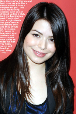 thehornyfoxandthekinkypuppy:  Miranda Cosgrove