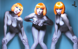 lessthan1000notes:  the3eroticgraces:  Carlotta Champagne from carlotta-champagne.com Original photography by unknown.Photomontage from the « Leeloo » photoset.Model info at The Nude   this month’s theme: hangers