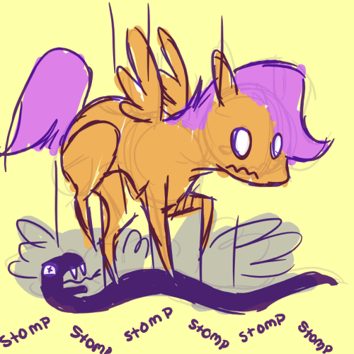 itsthatscootaloo:  dont worry its just unconscious!!   xp Pfffft