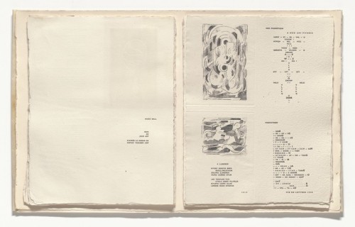 In-text plates (folio 10) from Poésie de mots inconnus, Albert Gleizes, 1949, MoMA: Drawings 