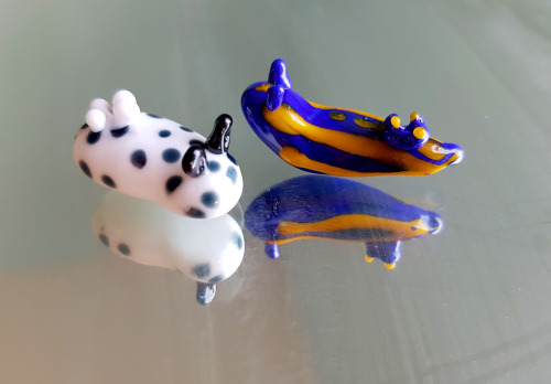 indolentjellyfish: tried out some opaque glass with these sea slugs. nice, but lacking the forb