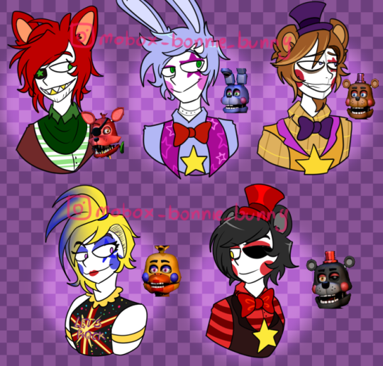 ❤Valentine Love❤ — Could you draw the FNAF 3 animatronics in human