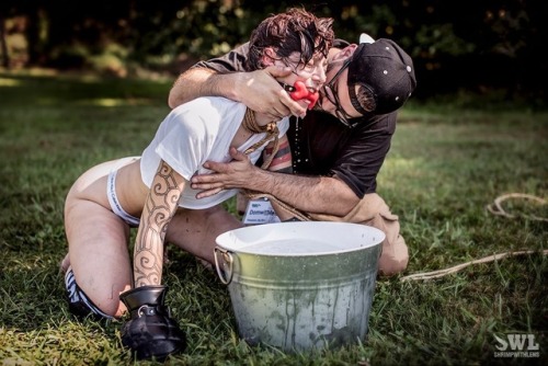 Puppies like playing in water, right? With DWL of @cubicletocollar (shot by EbiBex of @cubicletocoll