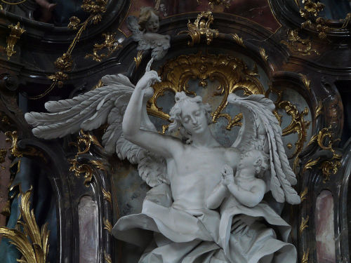 oldsolar: Altar of the Guardian Archangel at the Ottobeuren Abbey, in Bavaria, Germany.