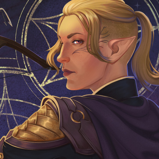 nurabelmax:Tarot Card - Three of PentaclesLady Inquisitor Lavellan and Sera