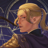 nurabelmax:Tarot Card - Three of PentaclesLady Inquisitor Lavellan and Sera