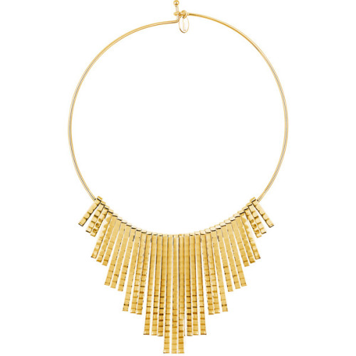 BERRICLE Gold-Tone Fringe Fashion Choker Necklace ❤ liked on Polyvore (see more evening jewelry)