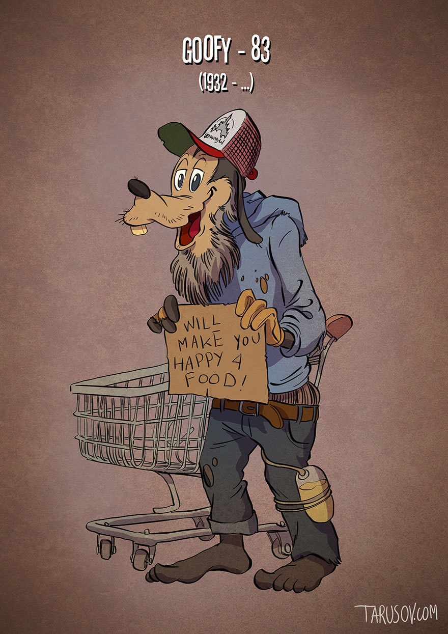 boredpanda:    If Cartoon Characters Looked Their Age   