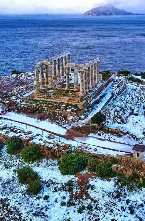 Σούνιο - Ναός του Ποσειδώνα / Αττική ~ Sounion / Temple of Poseidon / AttikiHellas in winter