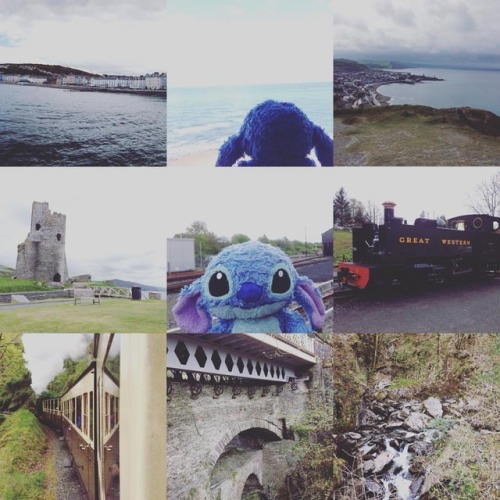 #stitch #travels #aberystwyth #wales #sea #beach #harbor #pier #castle #ruins #train #railway #steam