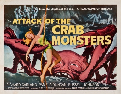 talesfromweirdland:Attack of this, attack of that. In the 1950s, people had their hands full trying 