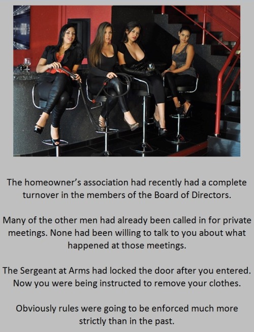 The homeowner’s association had recently had a complete turnover in the members of the Board of Directors.Many of the other men had already been called in for private meetings. None had been willing to talk to you about what happened at those meetings.The