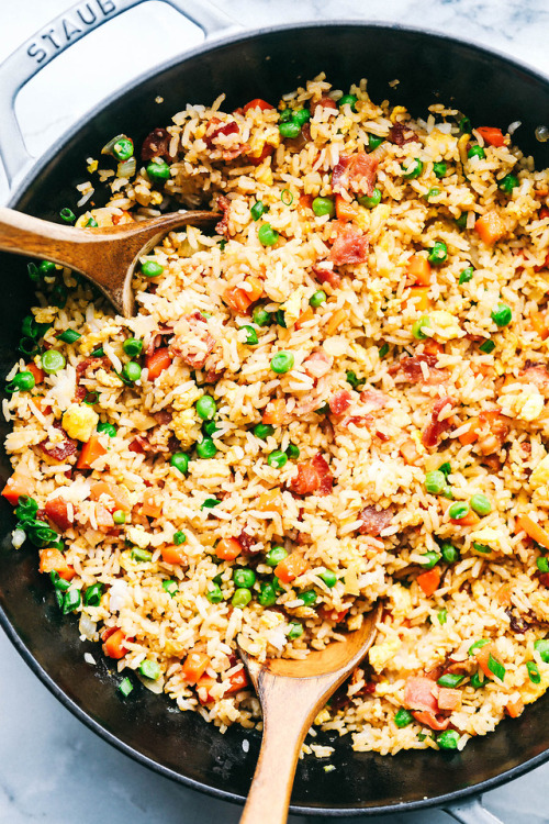 foodffs:  EASY BACON FRIED RICEFollow for recipesIs this how you roll?