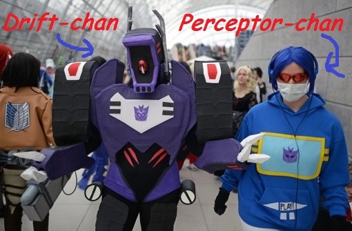perceptor-chan:  Shockwave (Drift-chan) Transformers Animated and Soundwave (Perceptor-chan)