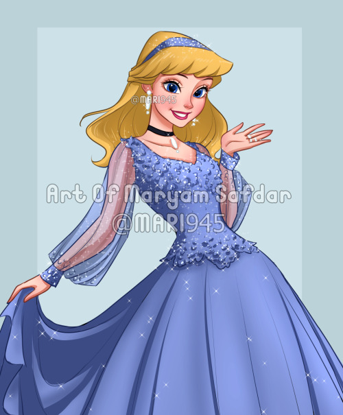 ✨ Cinderella ✨#ArtCommission #mari945 #ArtOfMaryamSafdar #ArtistOnTwitter #Disney #disneyprincess #C