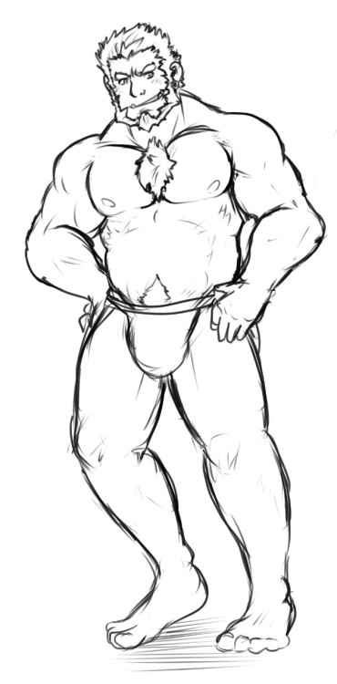 thewildwolfy:  Sketch commission for Renferos! His character Rhum, but in human form.