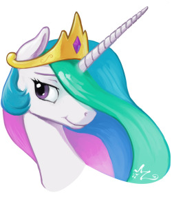 alumx: amarynceus:  Daily Doodle #439/1000 - A celestia! - - - - - -  Clip Studio Paint, Cintiq 22HD.  MLP etc. © Hasbro, Lauren Faust | Deviantart | Twitter | Picarto | support me on Patreon | Tip Jar |  &lt;3 top quality princess  =3