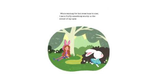 Happy Easter! I wrote and illustrated a story to celebrate. It’s called Bunny Wonderland. I co