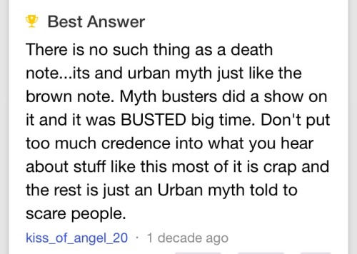 raptorific:In honor of the death of Yahoo Answers, I thought I’d share this amazing nugget I found w