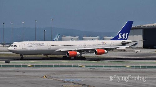 A SAS @flysas @airbus A340-300 arrives at @flysfo on April 25th. #latergram ift.tt/2HzyJPG