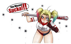 Suicide Harley Quinn by JagoDibuja 