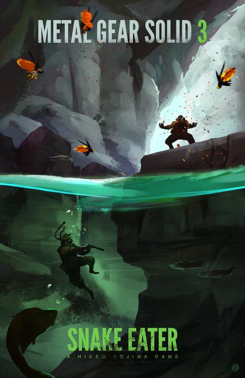 konamieurope:  The awesome MGS art of unartifex! Those artworks make such amazing posters!