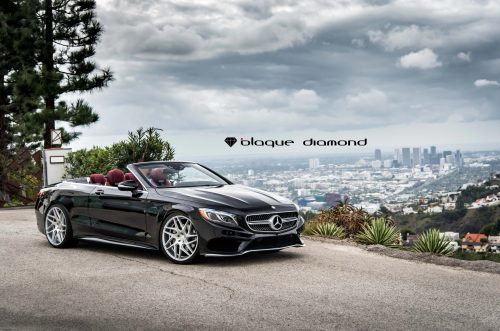 2016 Mercedes-Benz S550 fitted with 20 inch BD3’s in Silver with Machined face http://blaquediamond.