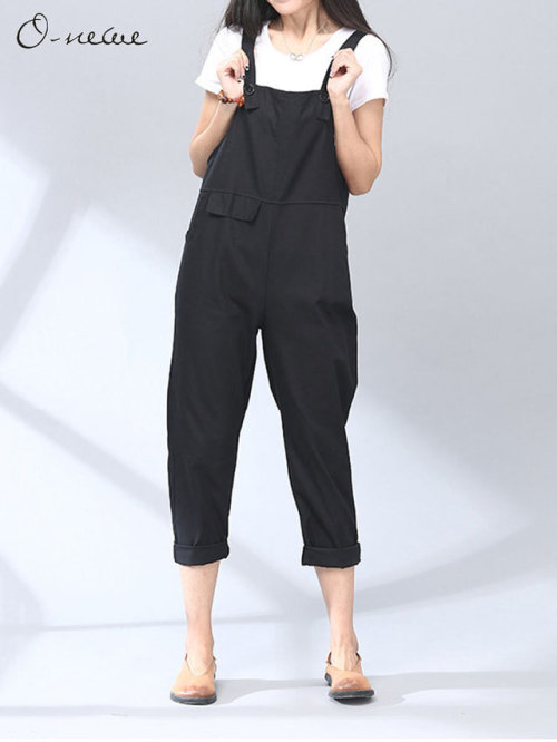 Jumpsuits -  Plus Size Casual Women Solid Jumpsuits NO.1      -     &n