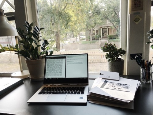 post&ndash;grad: relocated the windowsill bookshelf and got about 200% more natural light for my des