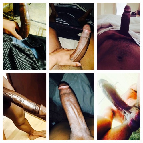 islavetobbc: big9joe:  itsrawmayhemxxx:  For the love of black dick!❤️  To suck any ONE of these dic