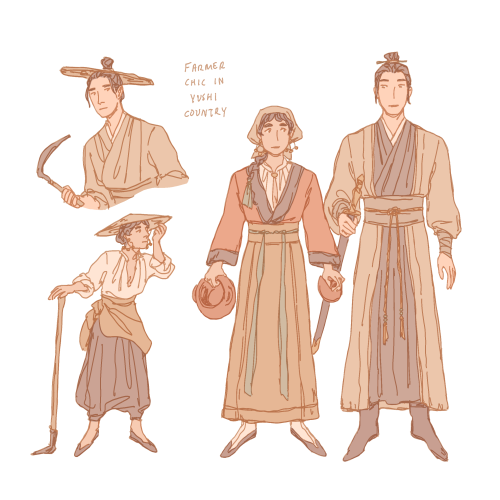 Been reading TGCF and Xiao Pei and Banyue have the potential for a lot of good outfits