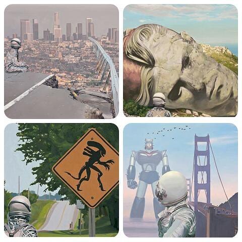 Wow! So impressed by this new painter I just discovered! Have a look to @scottlistfield ig! Love the