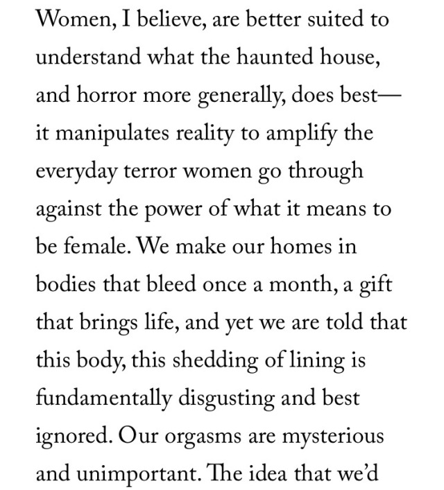 gorgonapologist:  &ldquo;[&hellip;] women have an affinity for horror, they