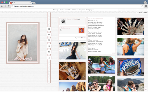 ♚ THEME FOUR BY CELINA ♚ Live Preview // Code // Alternative Code What this them