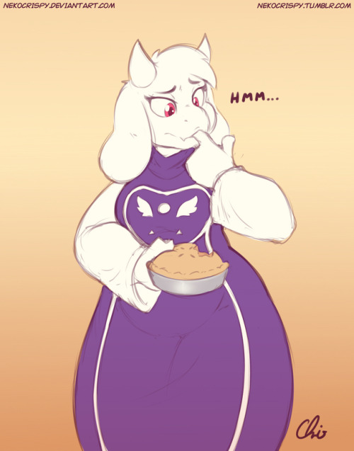 nekocrispy:  Commission: Toriel Taste Testing For Slots.   Toriel’s trying to make the perfect pie.   ______ Support me on Patreon  <3