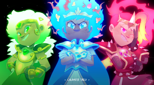 The Hardest thing, Calamity Trio !Been a while since I made my last Amphibia redraw… There’s 