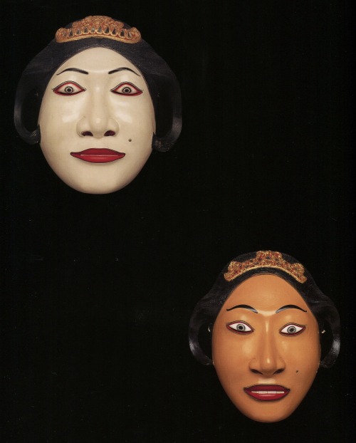 I. B. Ambari, polychrome wood masks, Bali, from the Mingei International Museum book Elemental Art o