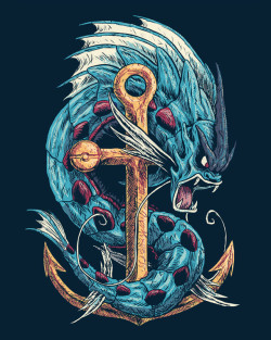 pokemon-fans:  Mega-Gyarados on teefury.com