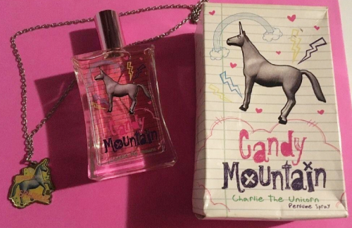 Charlie The Unicorn Candy Mountain Perfume & Necklace Sold Exclusively At Hot Topic Sometime During The