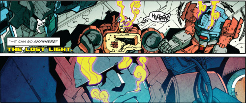 duckbats:This is the page that has broken mebonus scavengersSoundwave holding Ravage&rsquo;s panel i