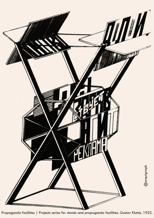  PrototypeGustav Klutsis. Projects series for stands and propaganda facilities. 1922Constructivism f