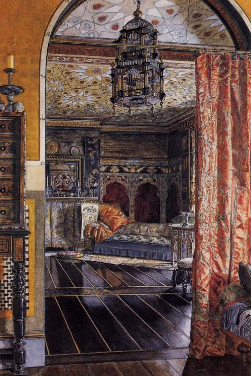 bythebrush:The Drawing Room at Townshend HouseSir Lawrence Alma-Tadema - 1885