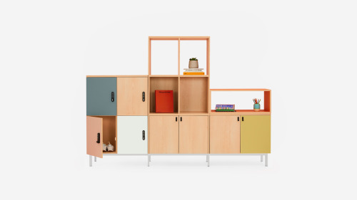 “Play” modular shelving and storage units by Senator.